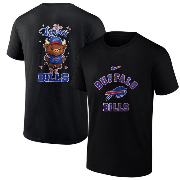 Olin D Tops - Buffalo Bills she loves the Bills mascot T shirt 91